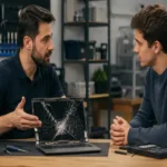 Troca de tela de notebook: a assistência técnica deve dar garantia do conserto?
